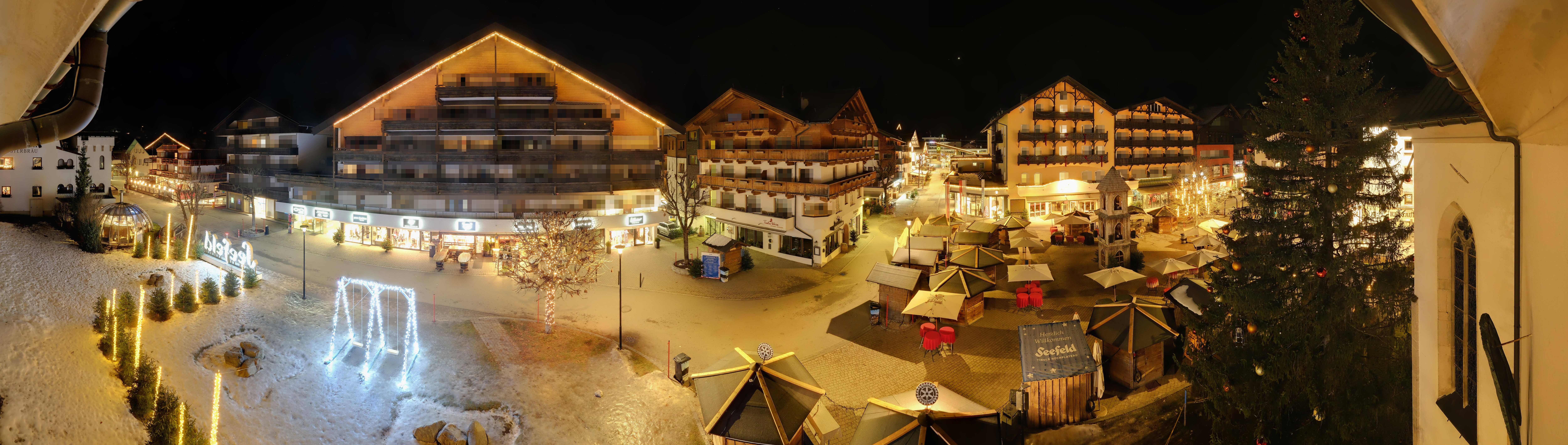 Archiv Foto Webcam Dorfplatz, Seefeld in Tirol