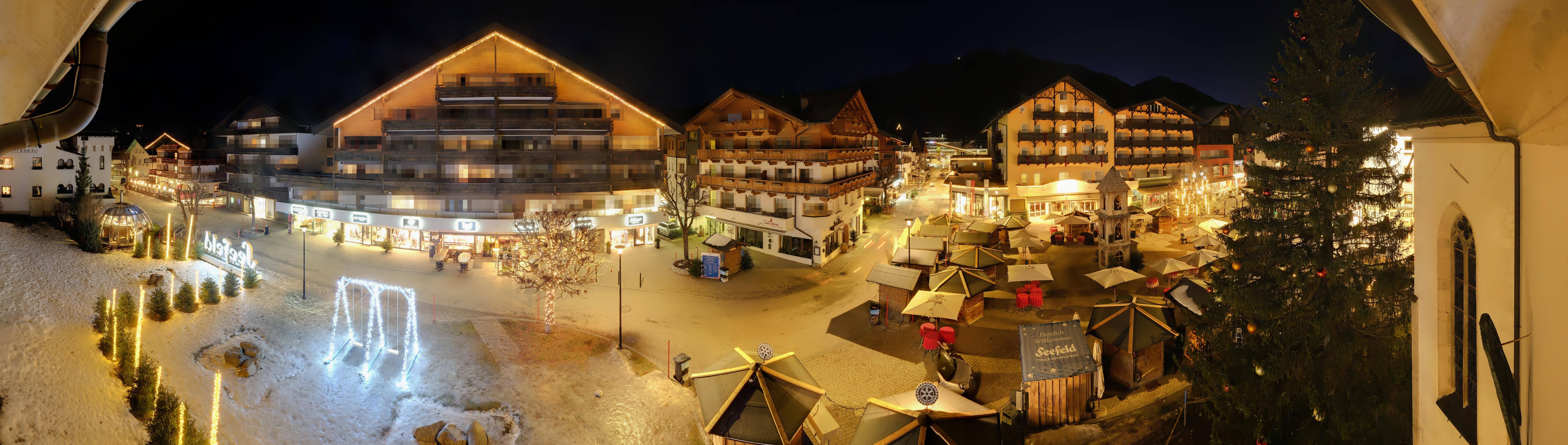 Archiv Foto Webcam Dorfplatz, Seefeld in Tirol