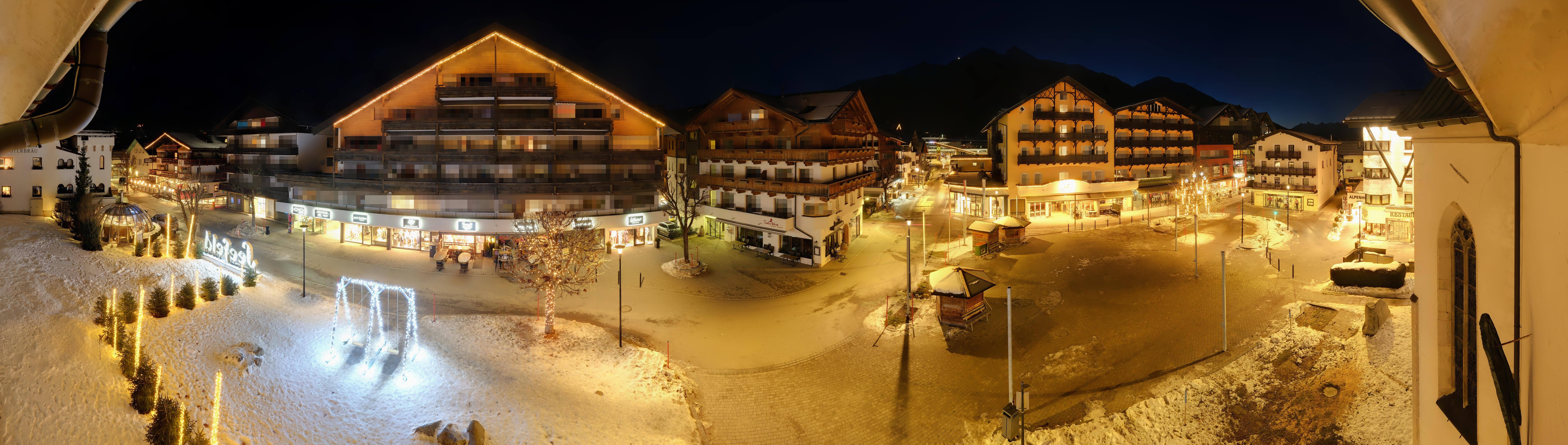Archiv Foto Webcam Dorfplatz, Seefeld in Tirol