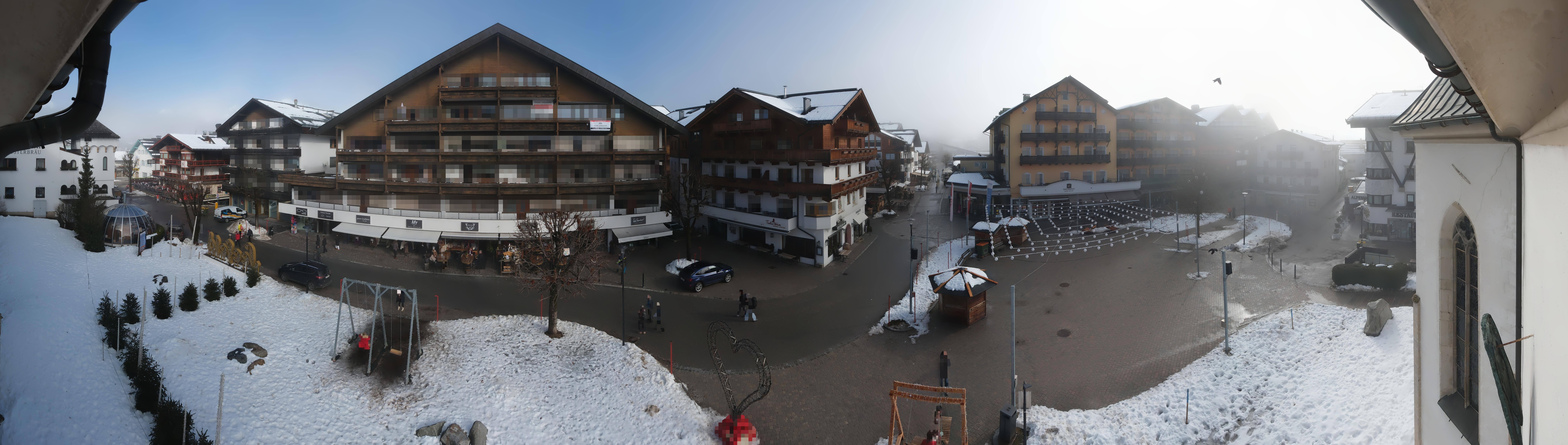 Archiv Foto Webcam Dorfplatz, Seefeld in Tirol