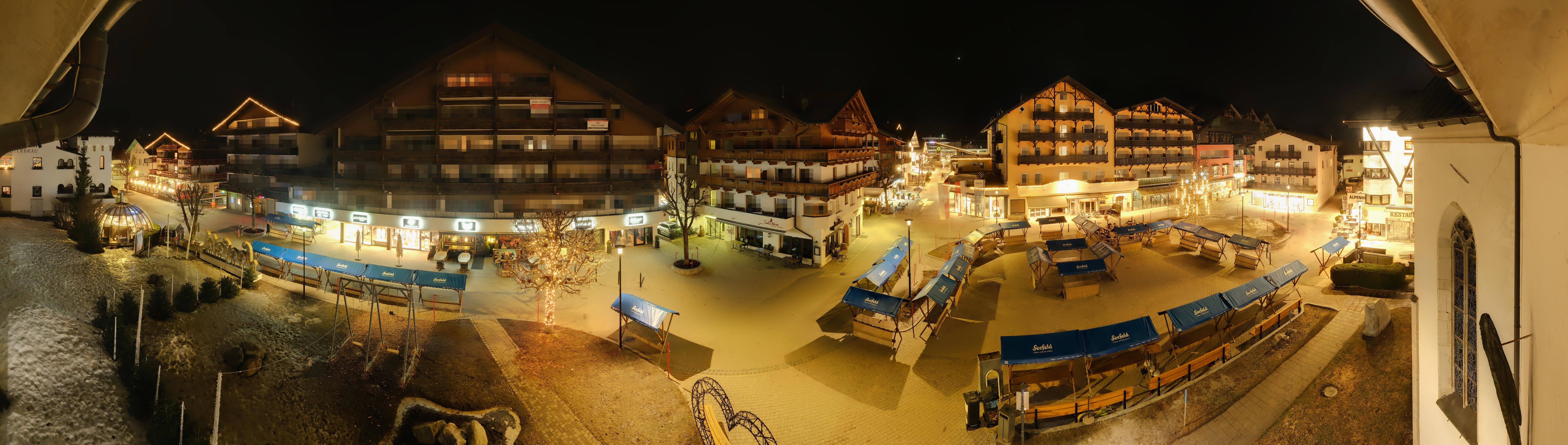 Archiv Foto Webcam Dorfplatz, Seefeld in Tirol