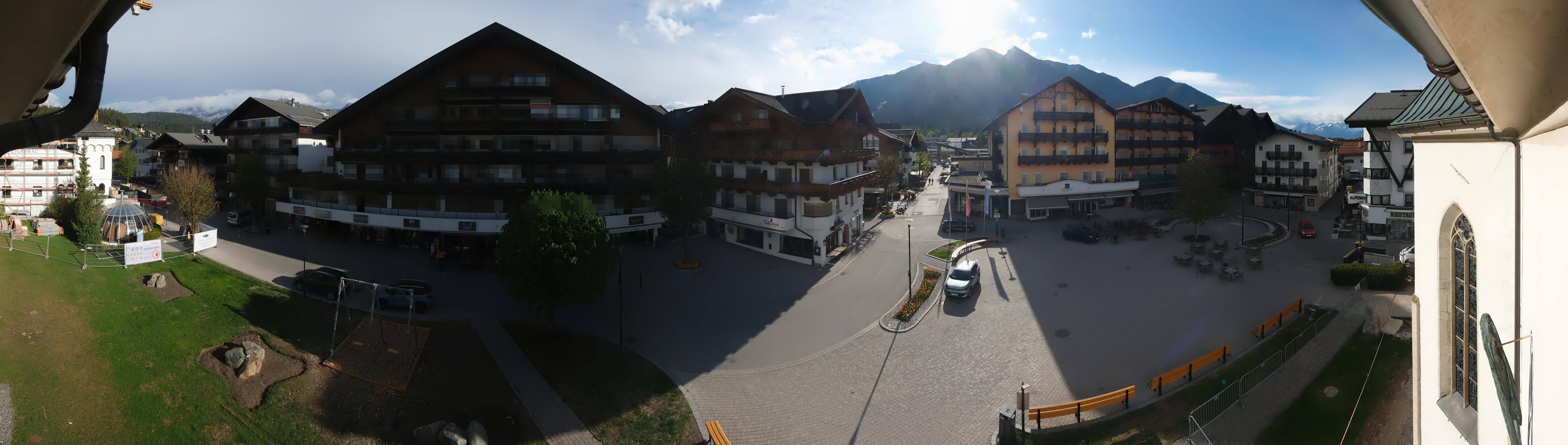 Archiv Foto Webcam Dorfplatz, Seefeld in Tirol