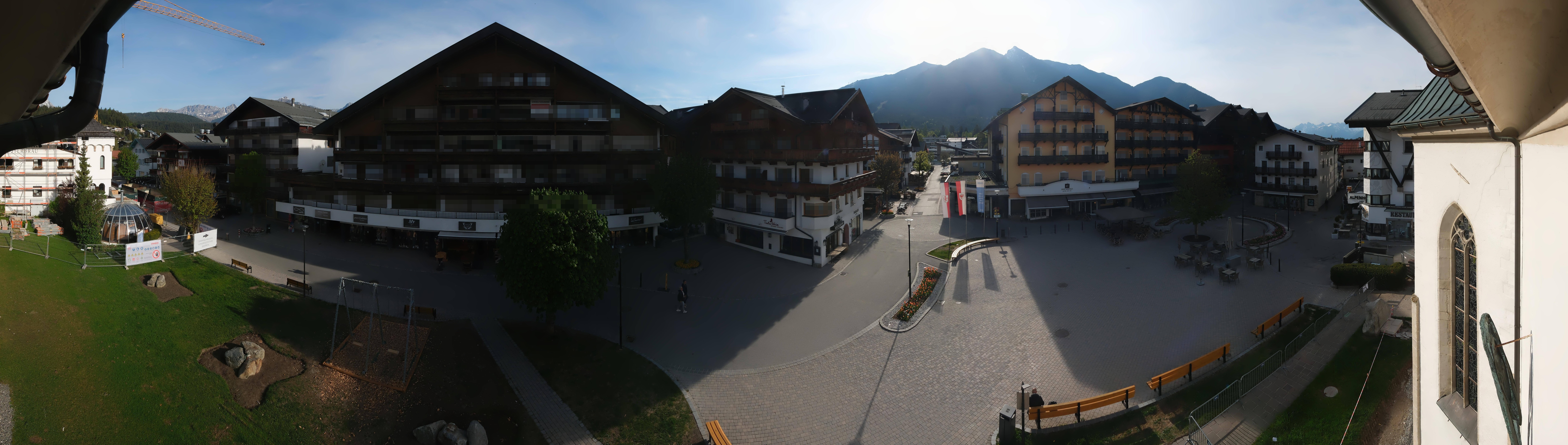 Archiv Foto Webcam Dorfplatz, Seefeld in Tirol