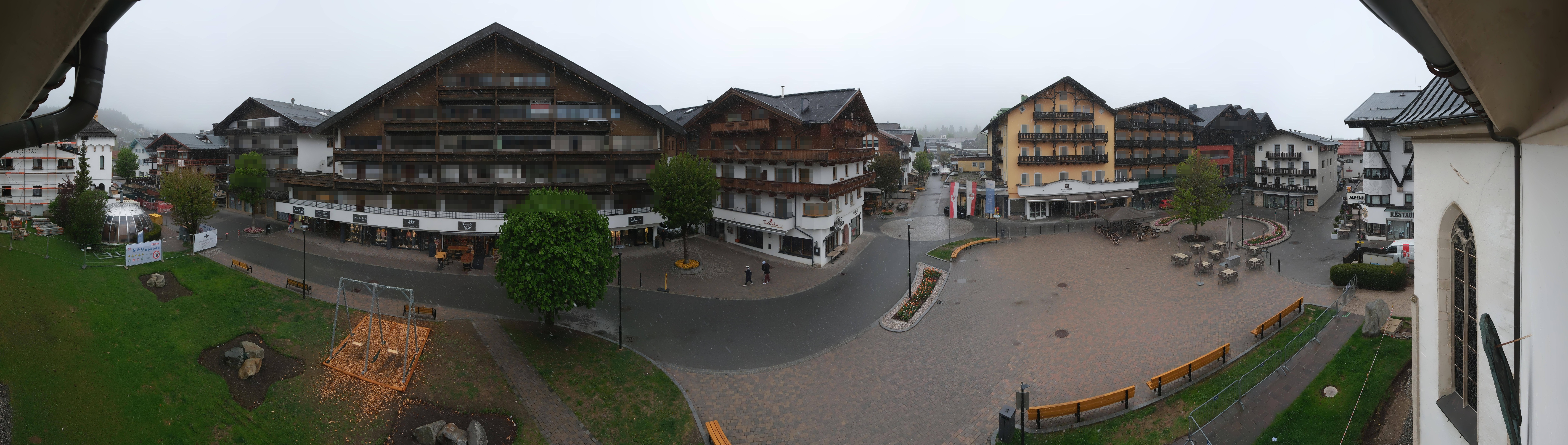 Archiv Foto Webcam Dorfplatz, Seefeld in Tirol