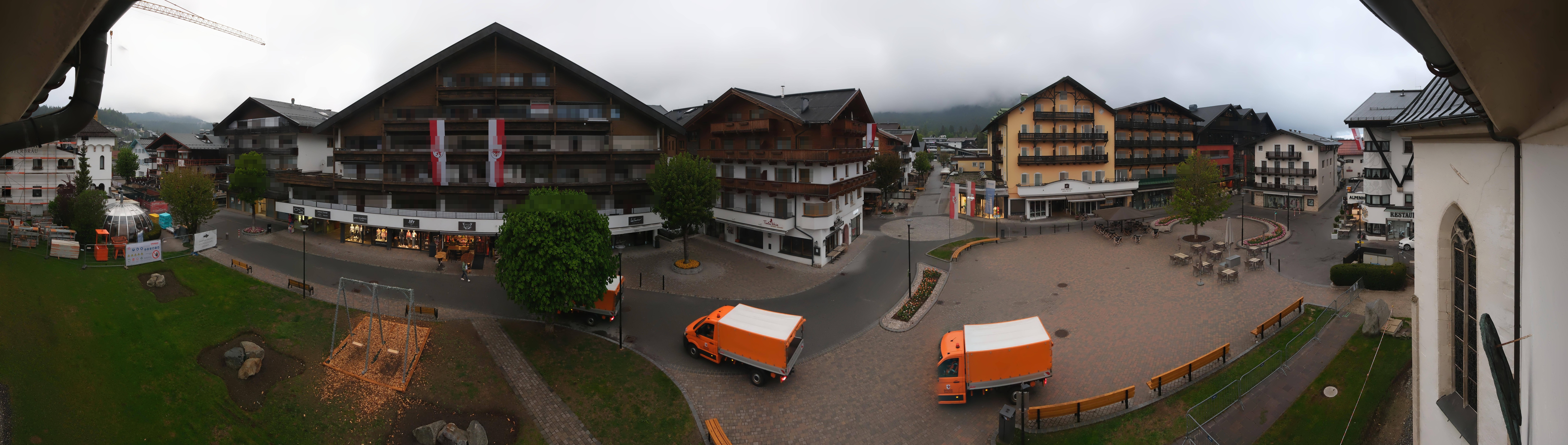Archiv Foto Webcam Dorfplatz, Seefeld in Tirol