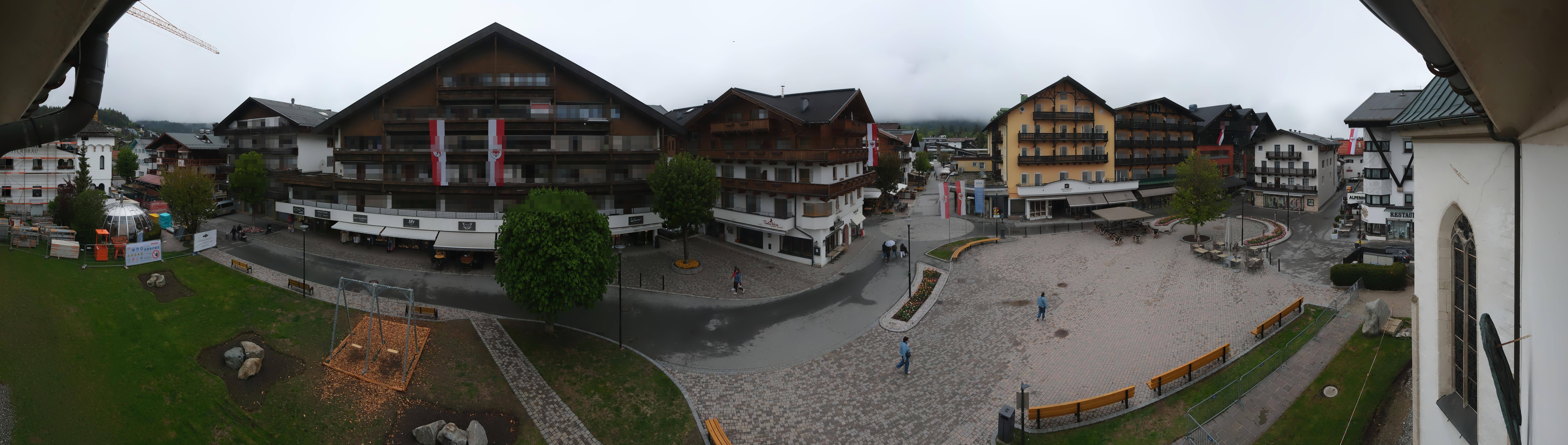 Archiv Foto Webcam Dorfplatz, Seefeld in Tirol