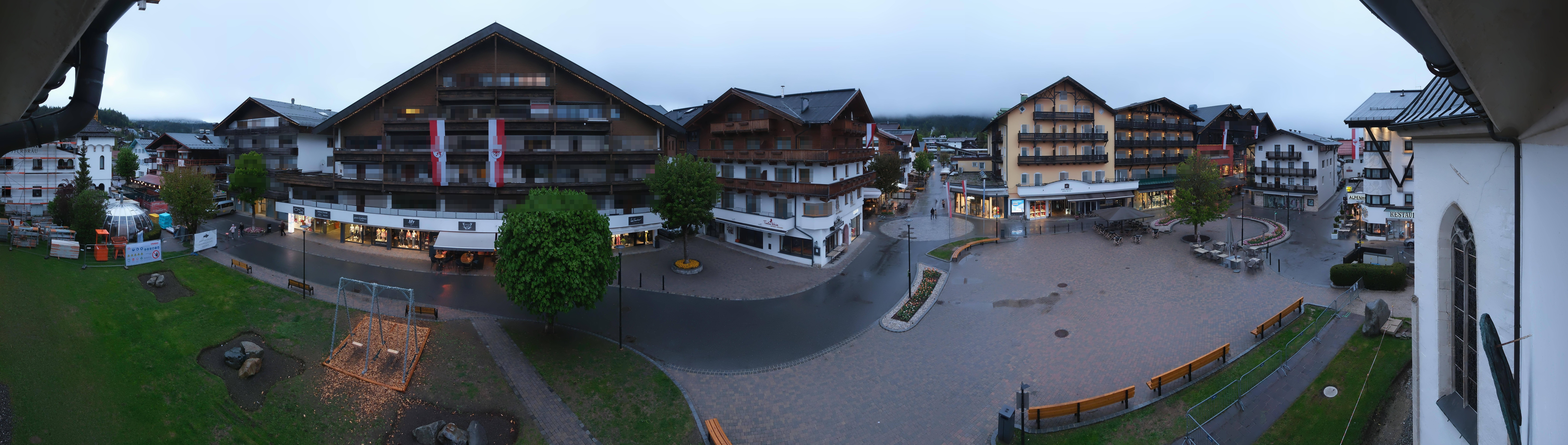 Archiv Foto Webcam Dorfplatz, Seefeld in Tirol