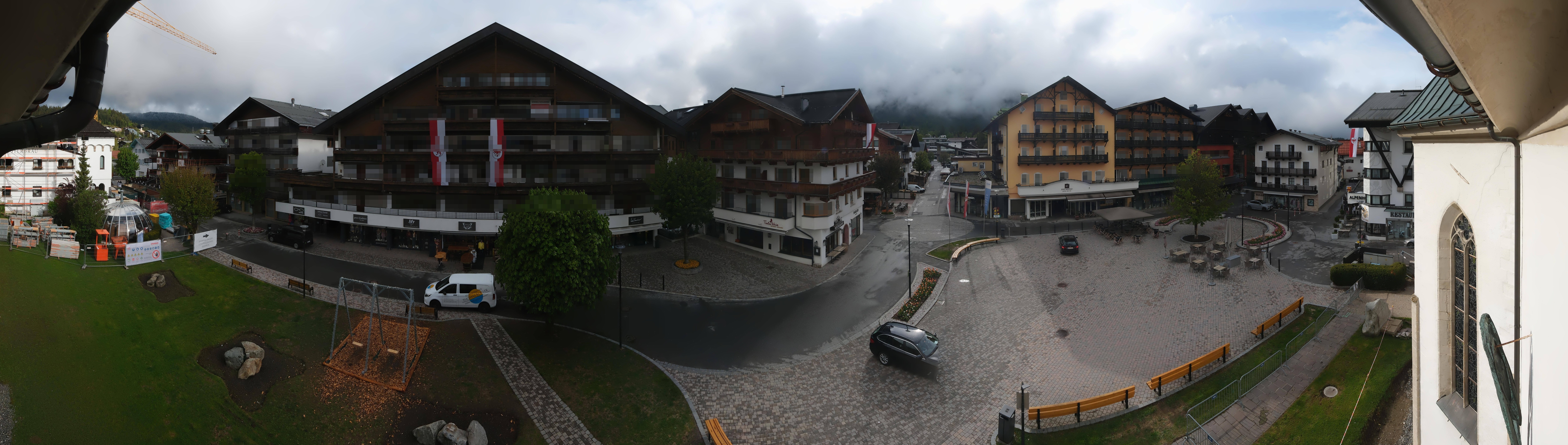 Archiv Foto Webcam Dorfplatz, Seefeld in Tirol