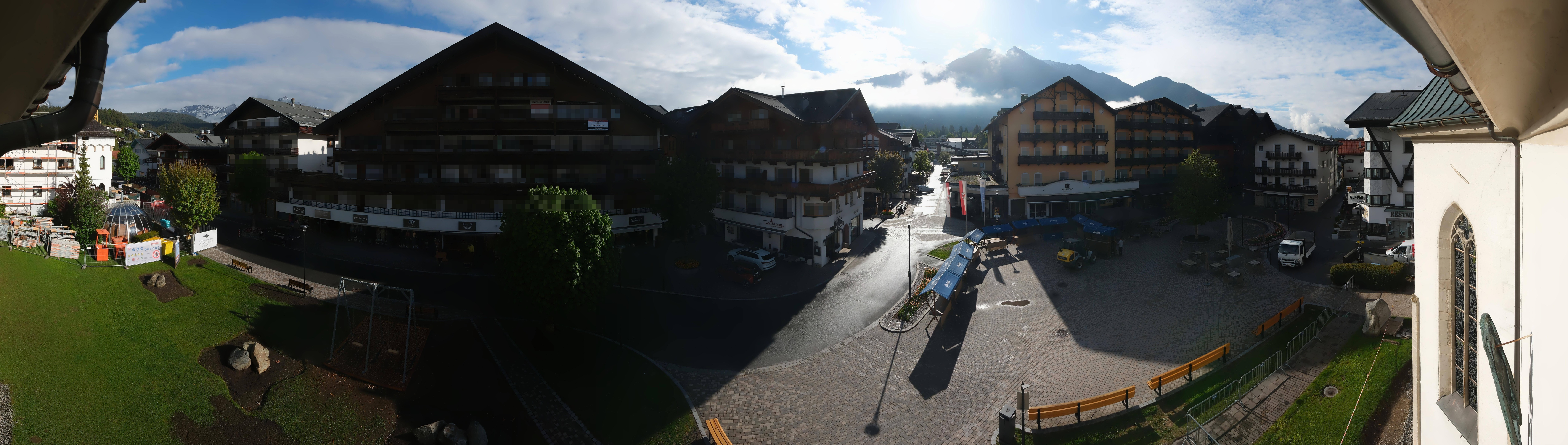 Archiv Foto Webcam Dorfplatz, Seefeld in Tirol