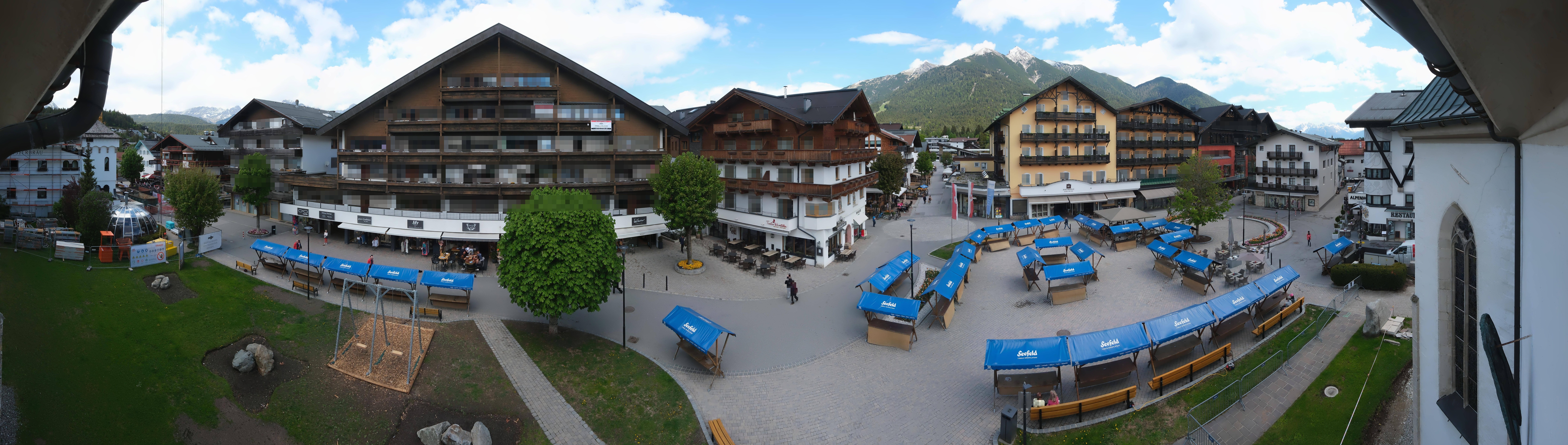 Archiv Foto Webcam Dorfplatz, Seefeld in Tirol