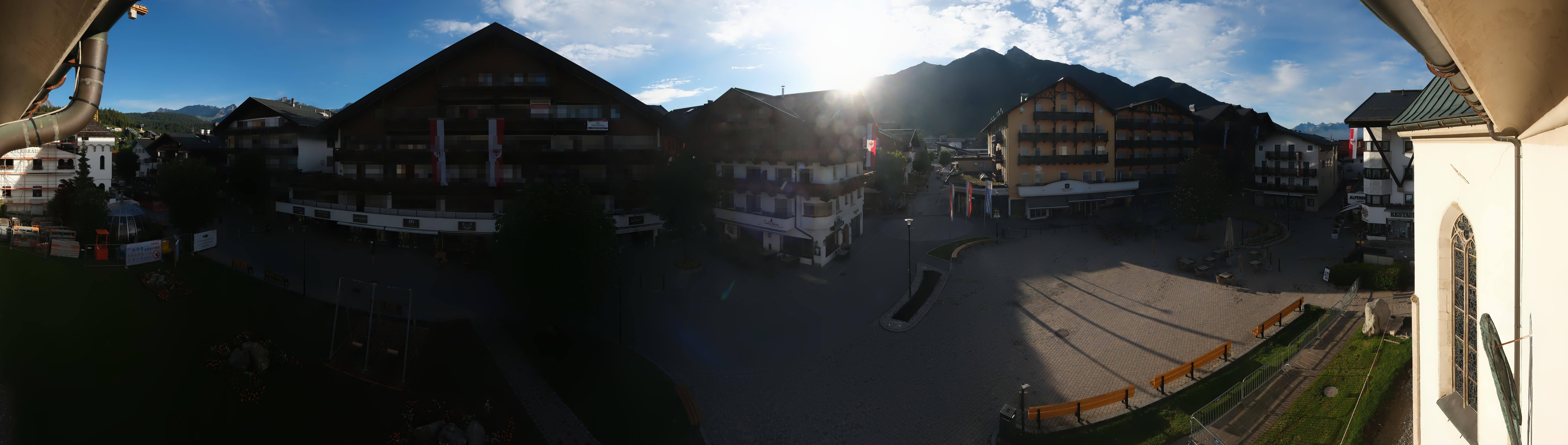 Archiv Foto Webcam Dorfplatz, Seefeld in Tirol