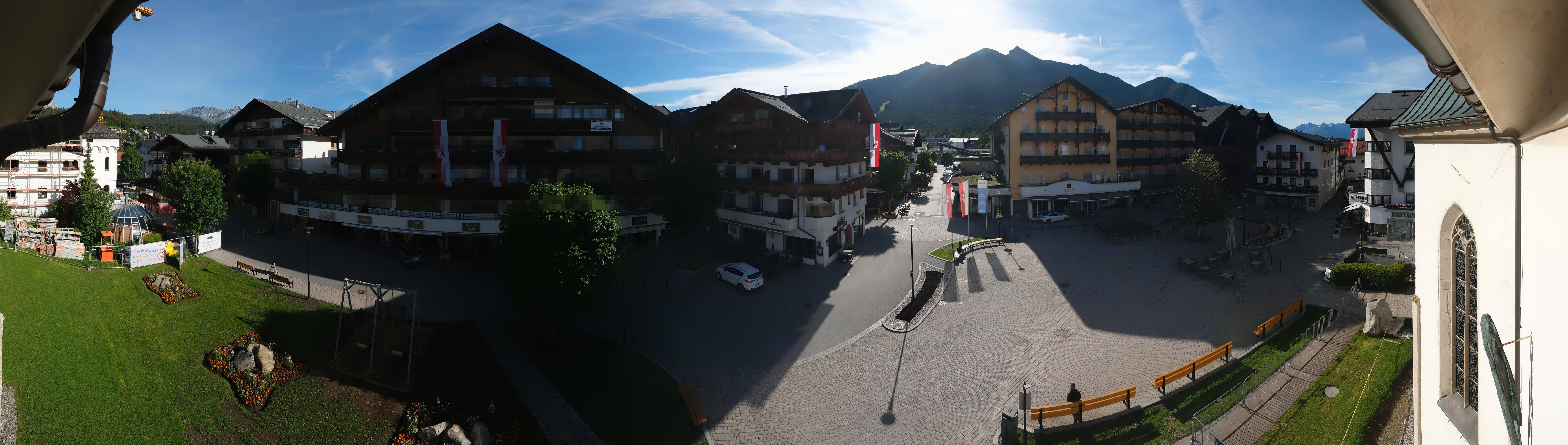 Archiv Foto Webcam Dorfplatz, Seefeld in Tirol