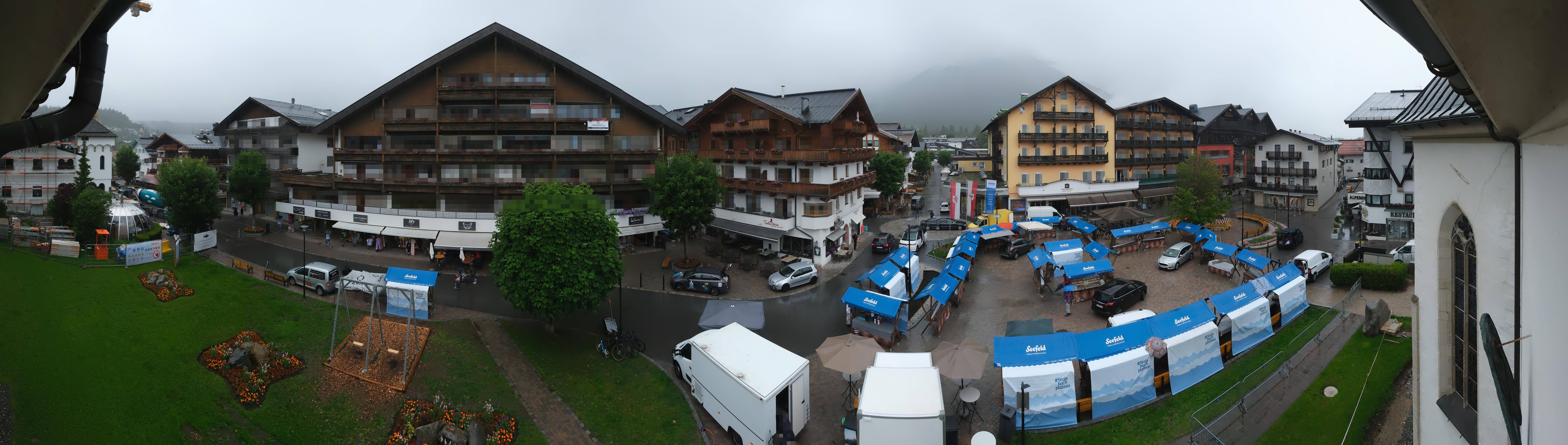 Archiv Foto Webcam Dorfplatz, Seefeld in Tirol