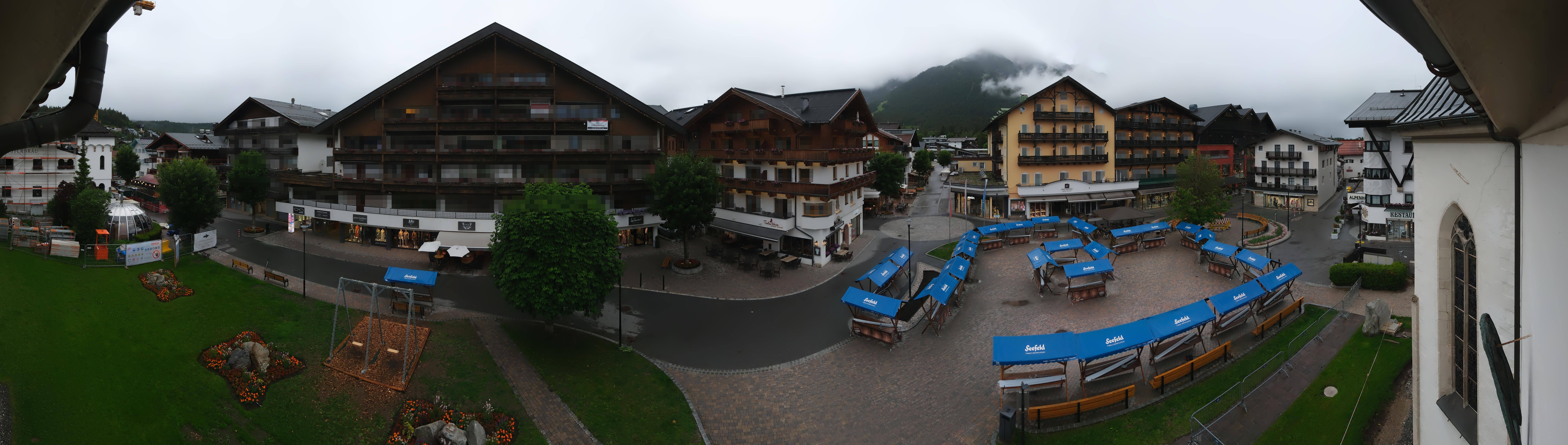 Archiv Foto Webcam Dorfplatz, Seefeld in Tirol