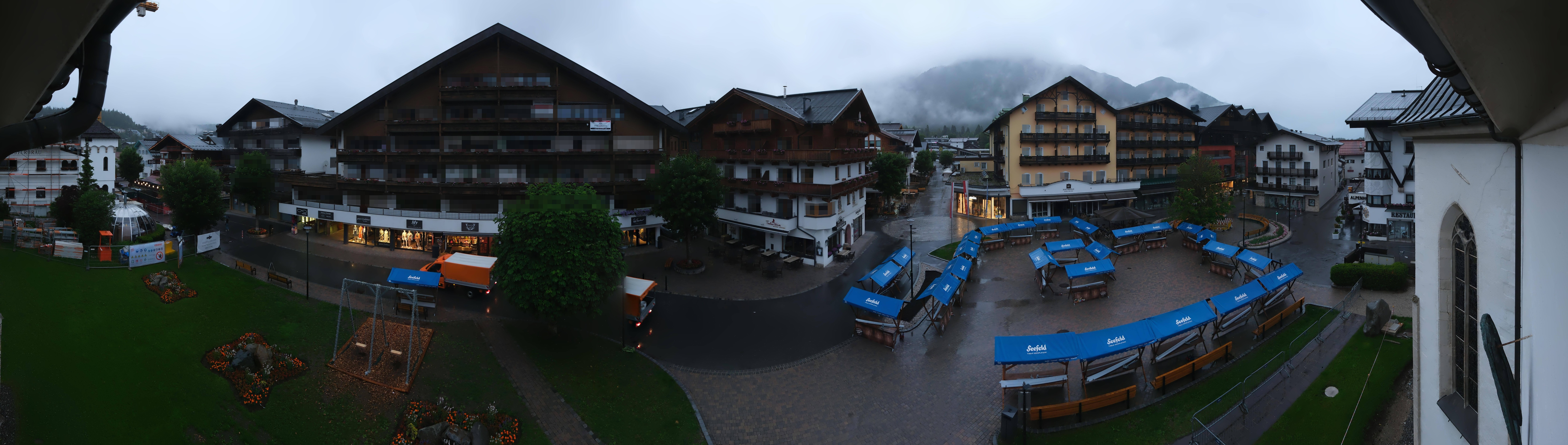 Archiv Foto Webcam Dorfplatz, Seefeld in Tirol