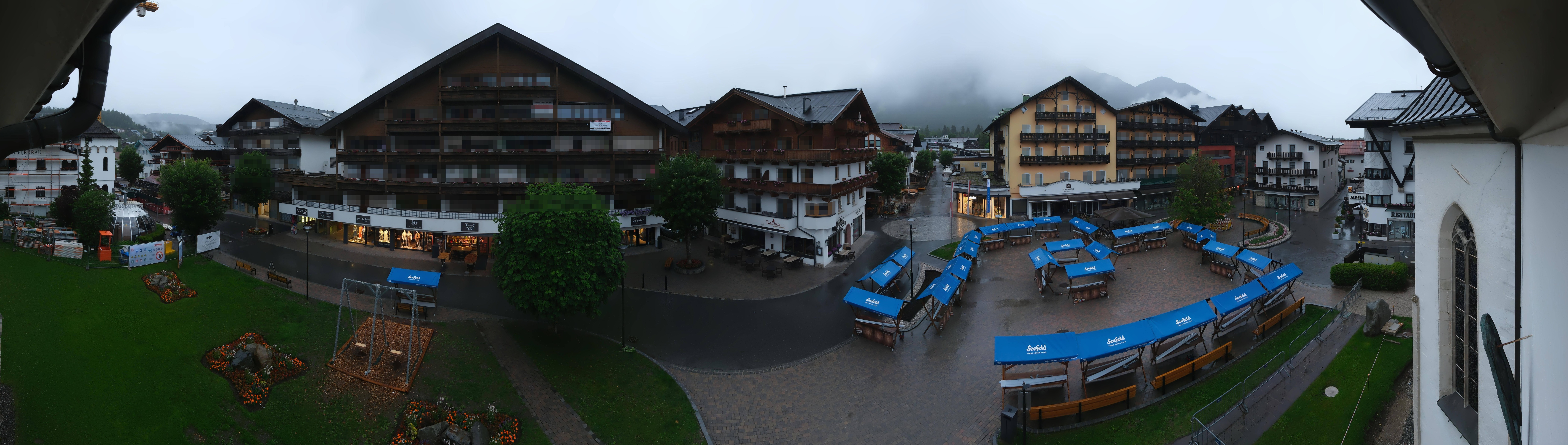 Archiv Foto Webcam Dorfplatz, Seefeld in Tirol