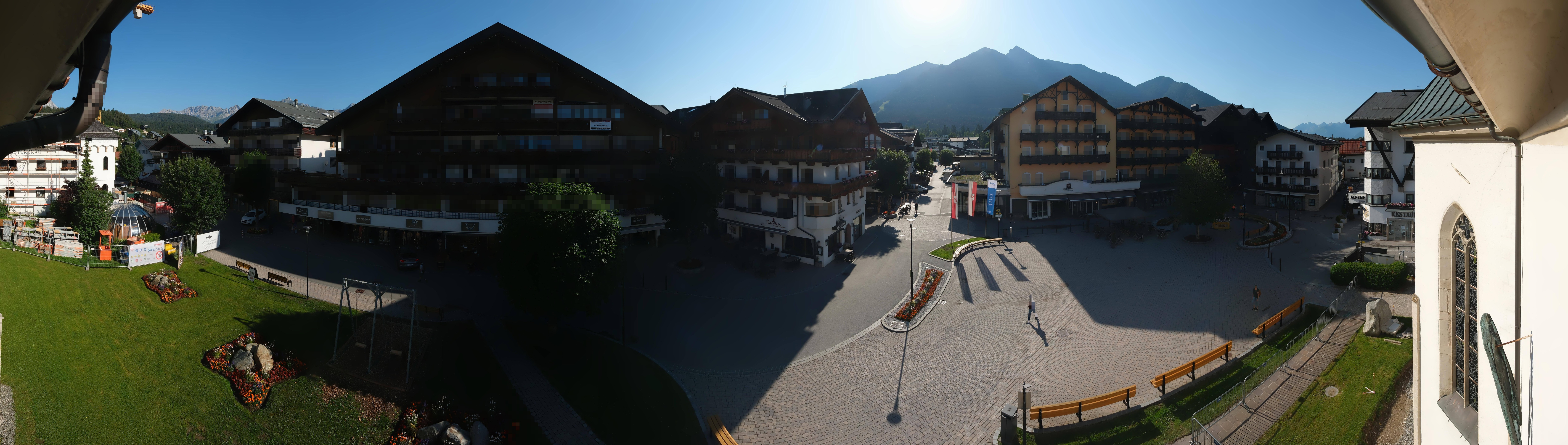 Archiv Foto Webcam Dorfplatz, Seefeld in Tirol