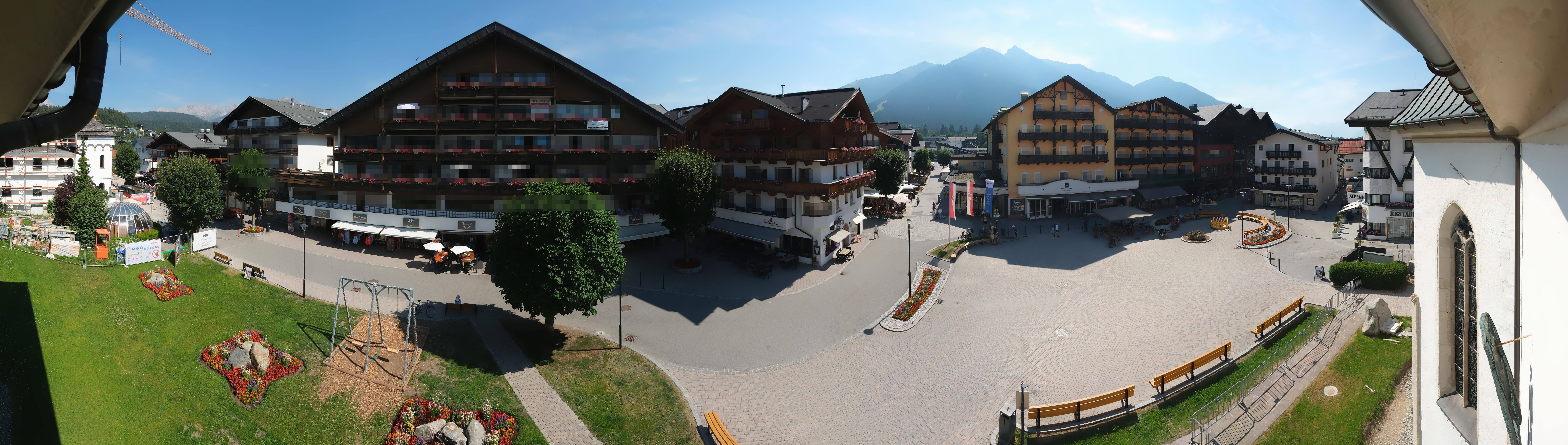 Archiv Foto Webcam Dorfplatz, Seefeld in Tirol