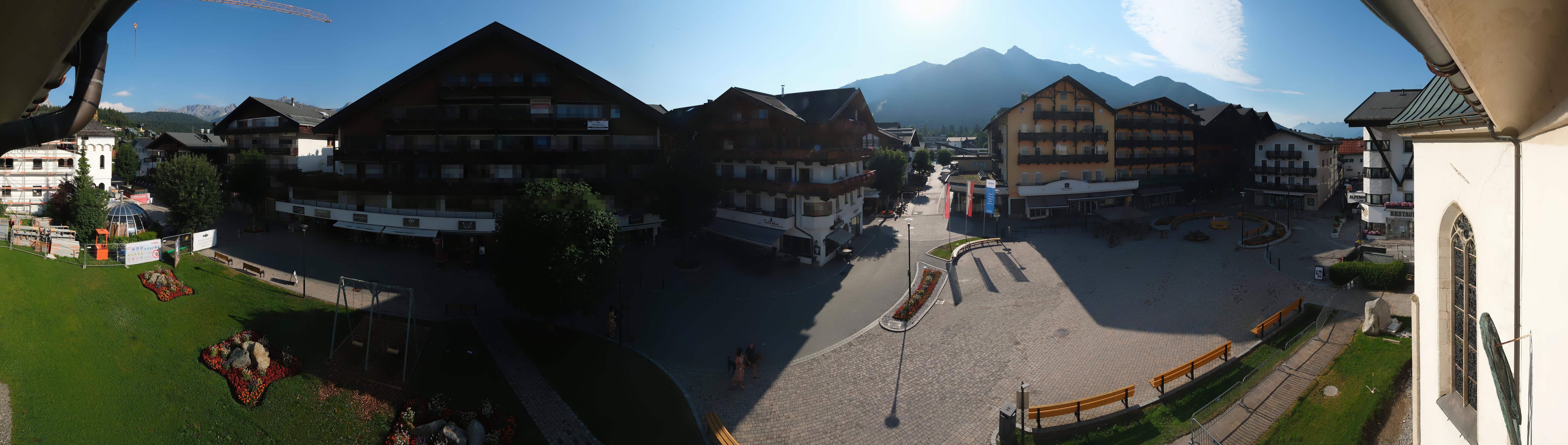 Archiv Foto Webcam Dorfplatz, Seefeld in Tirol