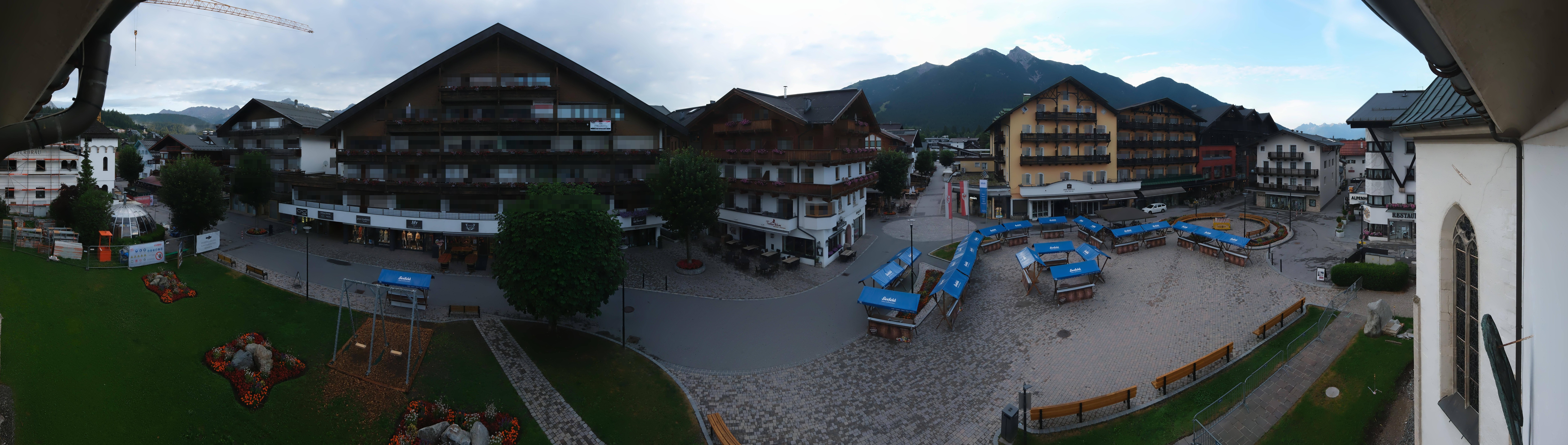 Archiv Foto Webcam Dorfplatz, Seefeld in Tirol
