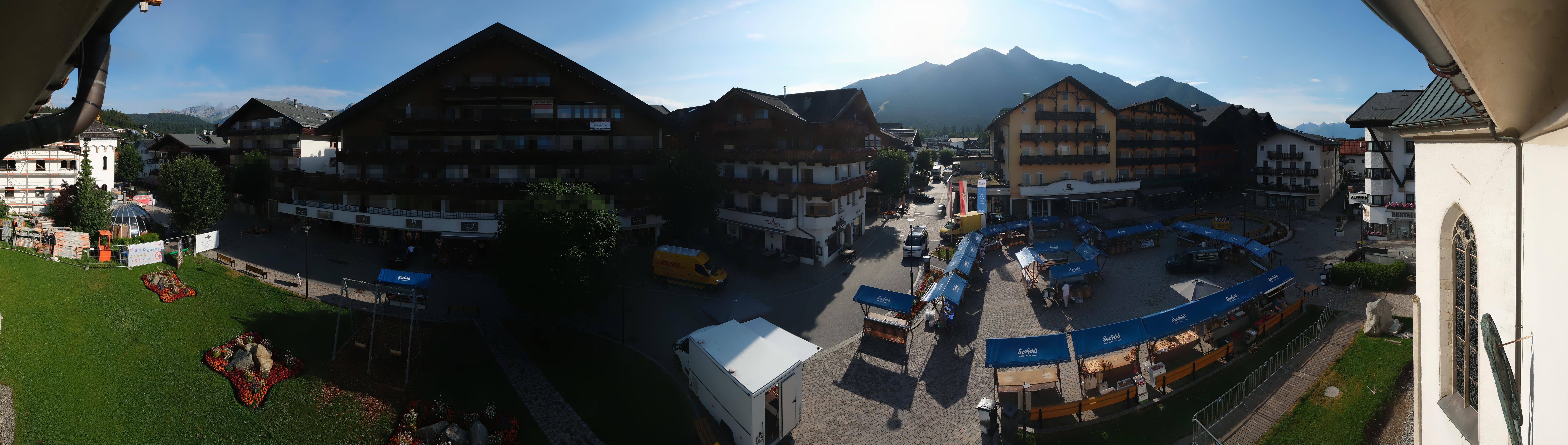 Archiv Foto Webcam Dorfplatz, Seefeld in Tirol