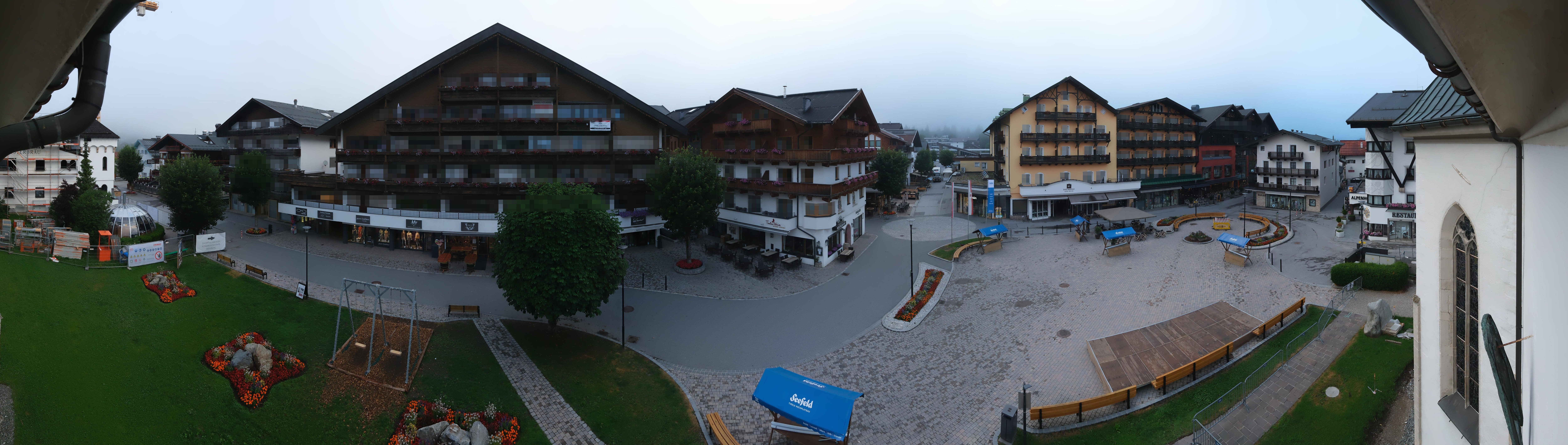 Archiv Foto Webcam Dorfplatz, Seefeld in Tirol
