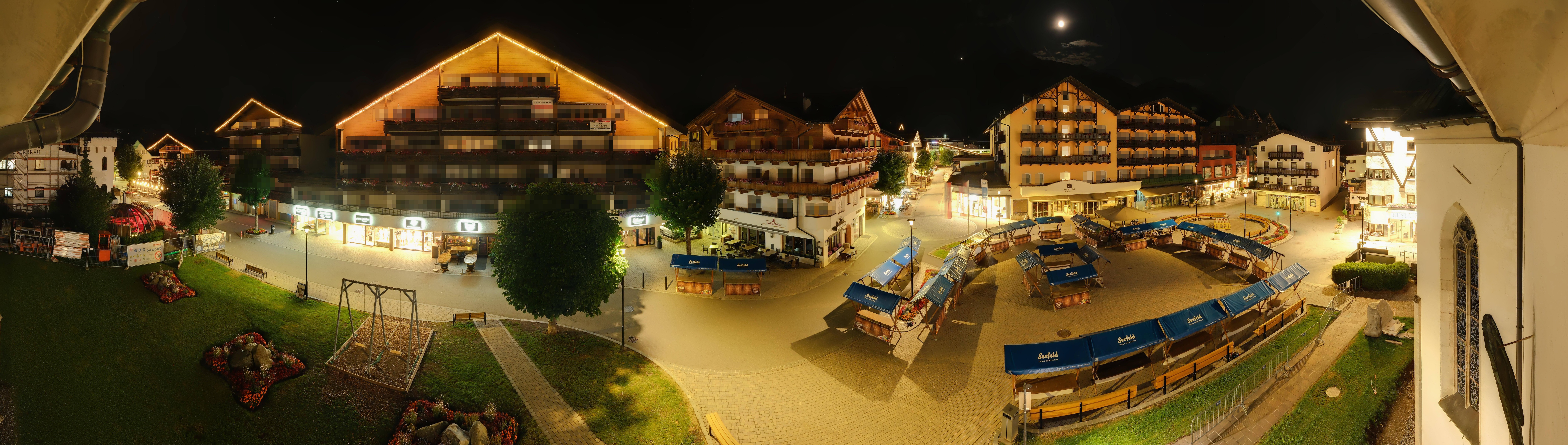 Archiv Foto Webcam Dorfplatz, Seefeld in Tirol