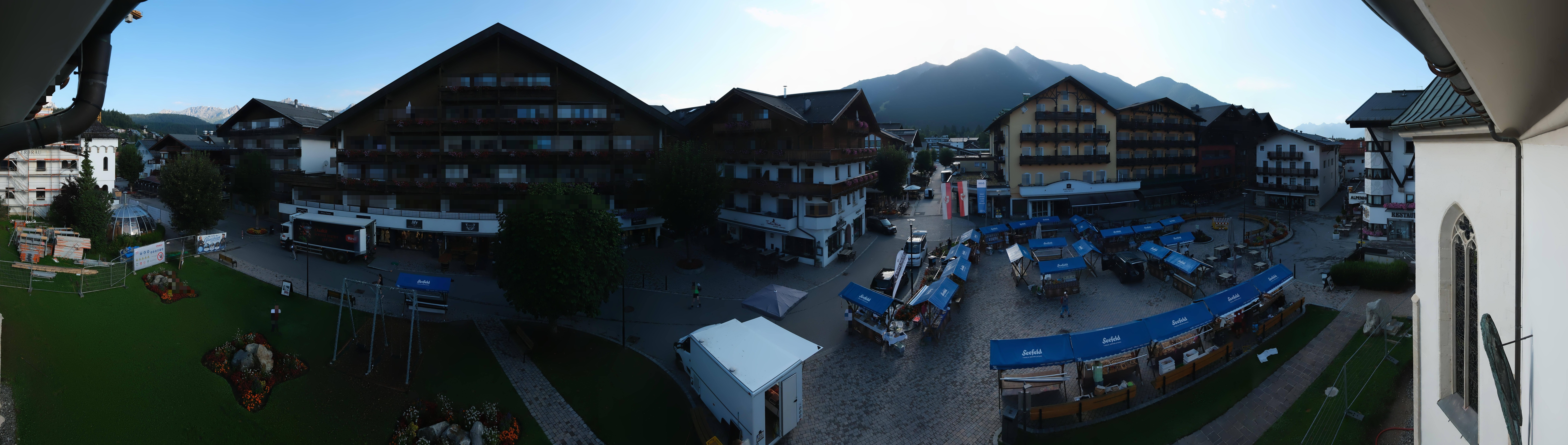 Archiv Foto Webcam Dorfplatz, Seefeld in Tirol