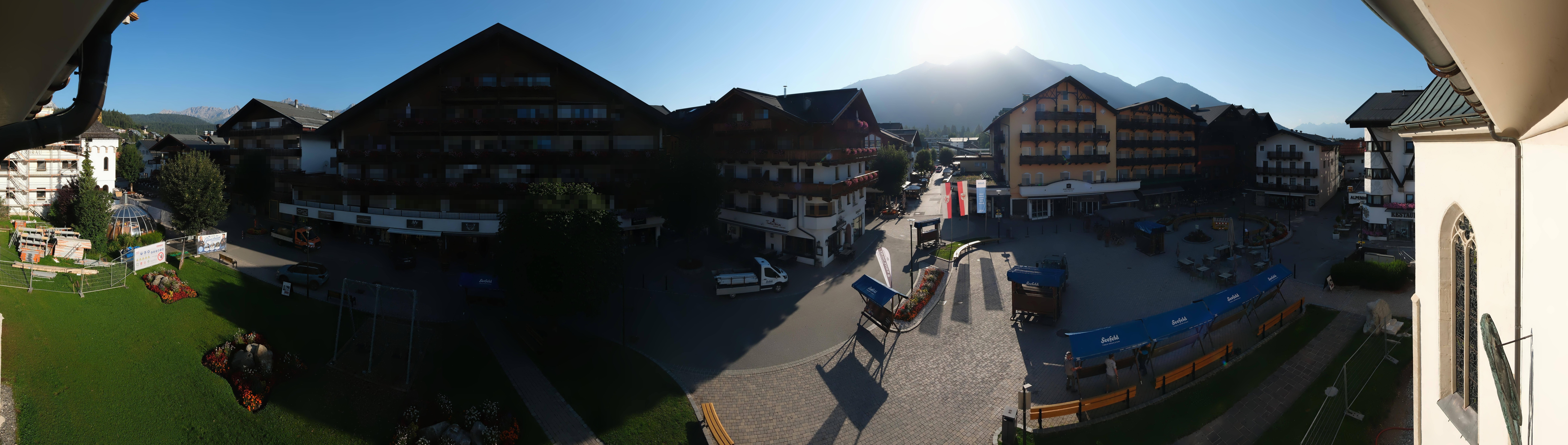 Archiv Foto Webcam Dorfplatz, Seefeld in Tirol