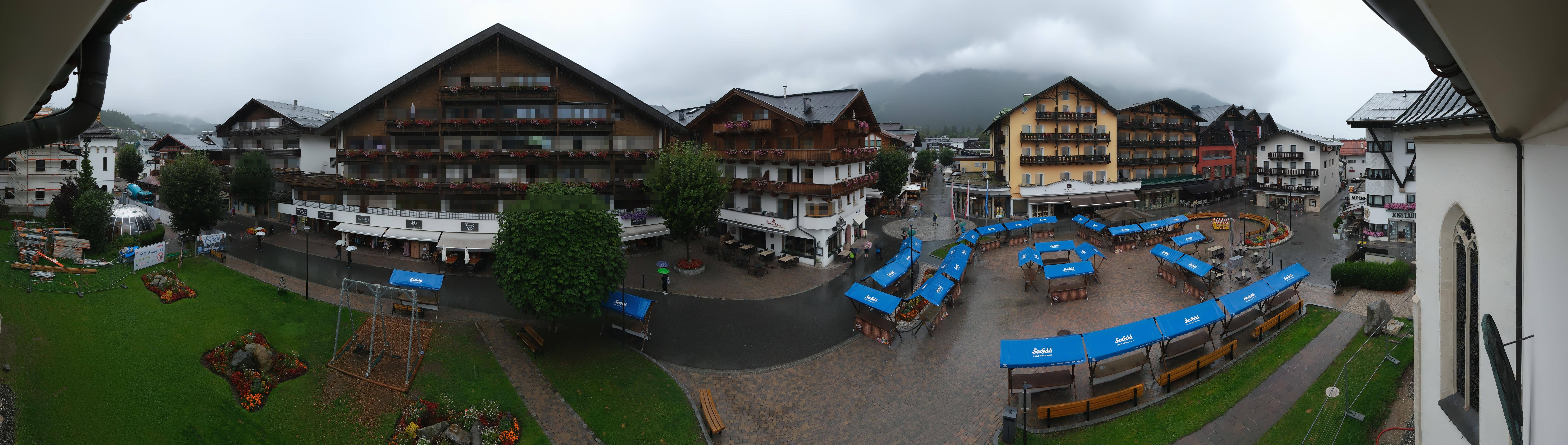 Archiv Foto Webcam Dorfplatz, Seefeld in Tirol