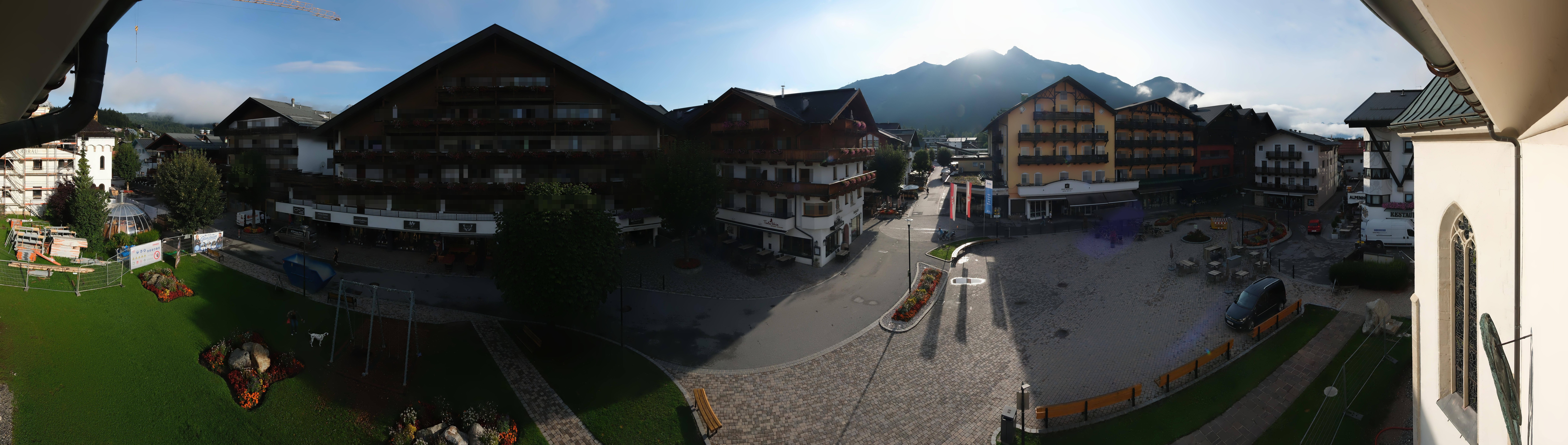 Archiv Foto Webcam Dorfplatz, Seefeld in Tirol
