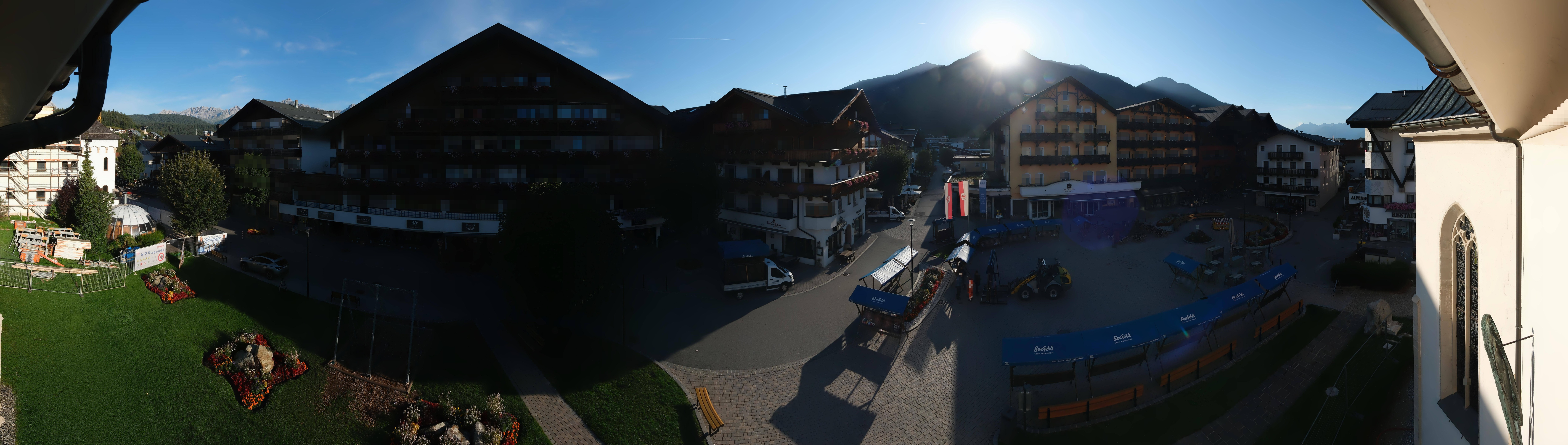Archiv Foto Webcam Dorfplatz, Seefeld in Tirol