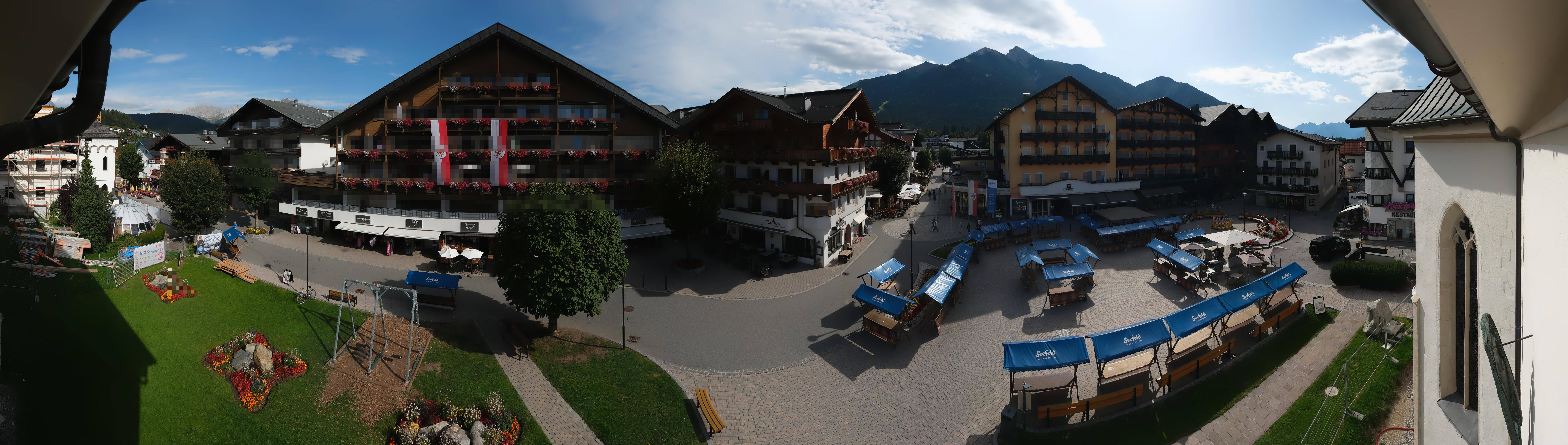 Archiv Foto Webcam Dorfplatz, Seefeld in Tirol
