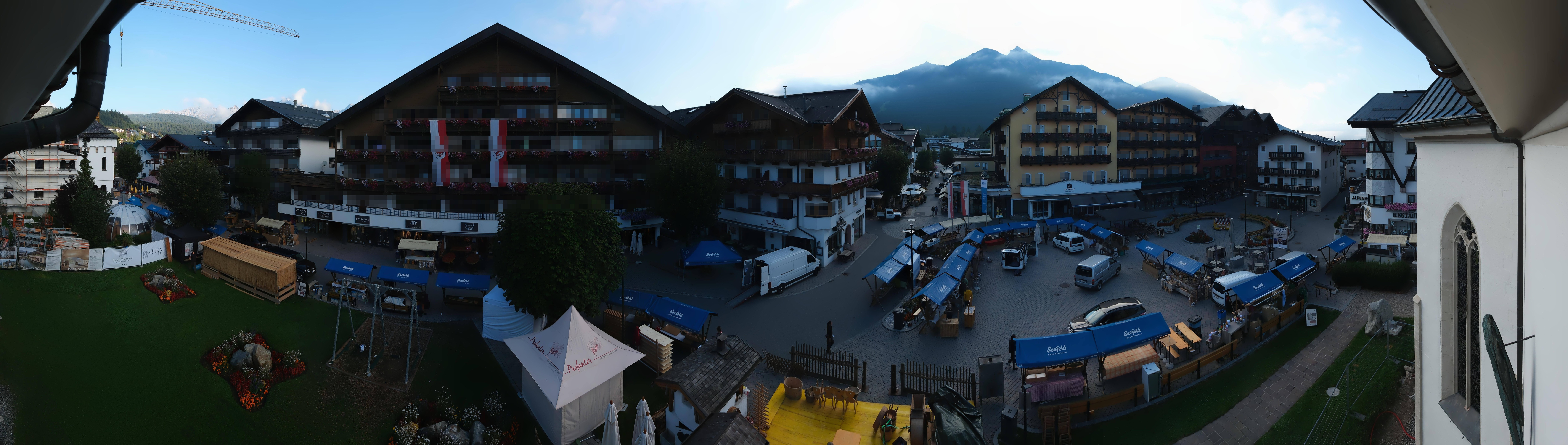 Archiv Foto Webcam Dorfplatz, Seefeld in Tirol