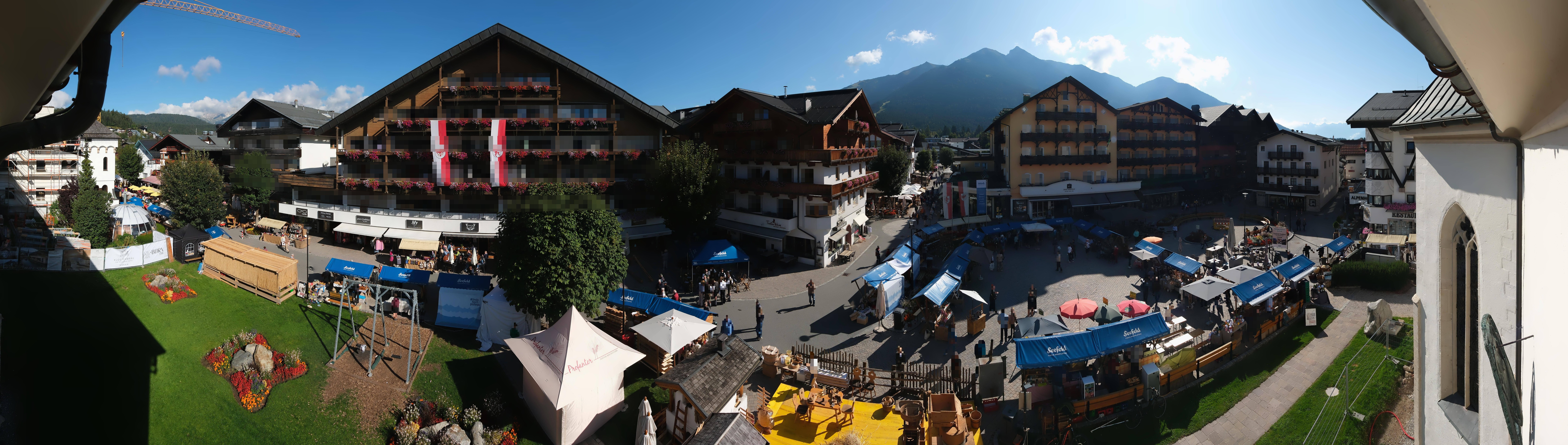 Archiv Foto Webcam Dorfplatz, Seefeld in Tirol