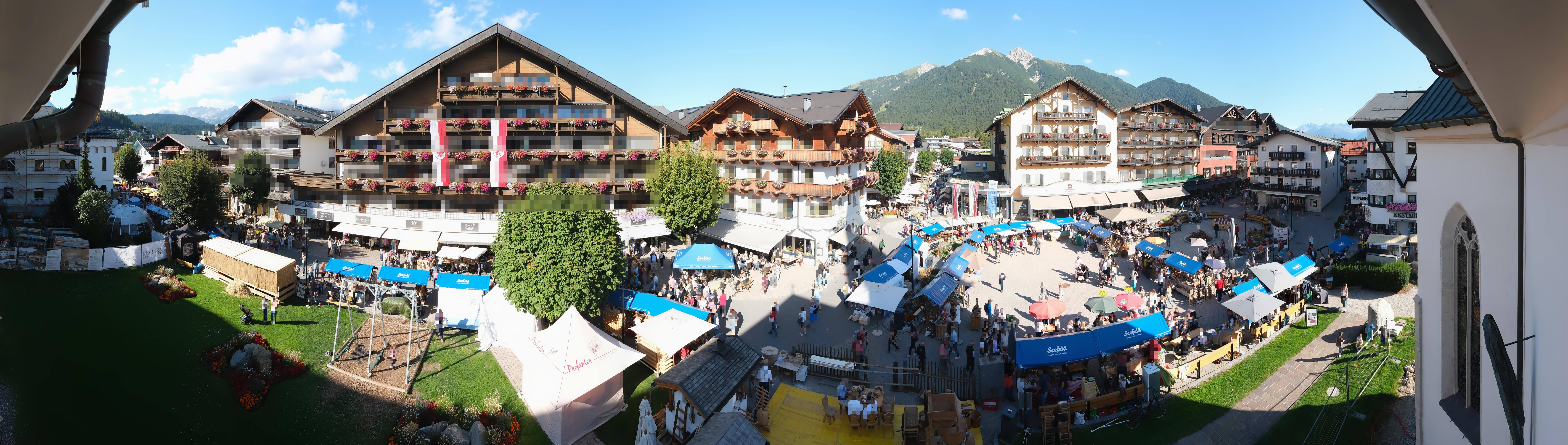 Archiv Foto Webcam Dorfplatz, Seefeld in Tirol