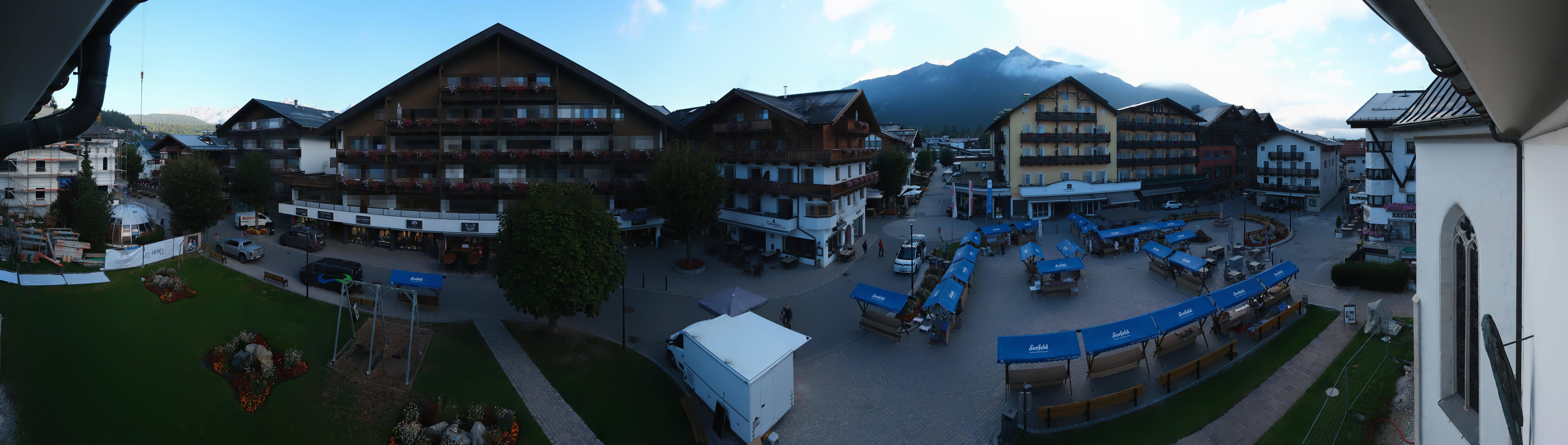 Archiv Foto Webcam Dorfplatz, Seefeld in Tirol