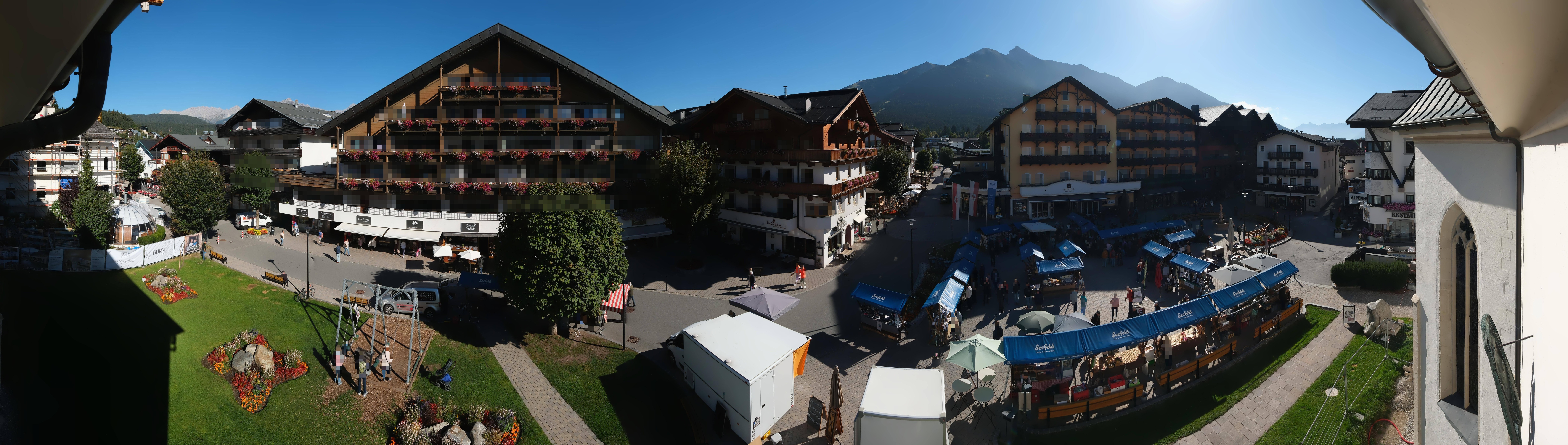 Archiv Foto Webcam Dorfplatz, Seefeld in Tirol