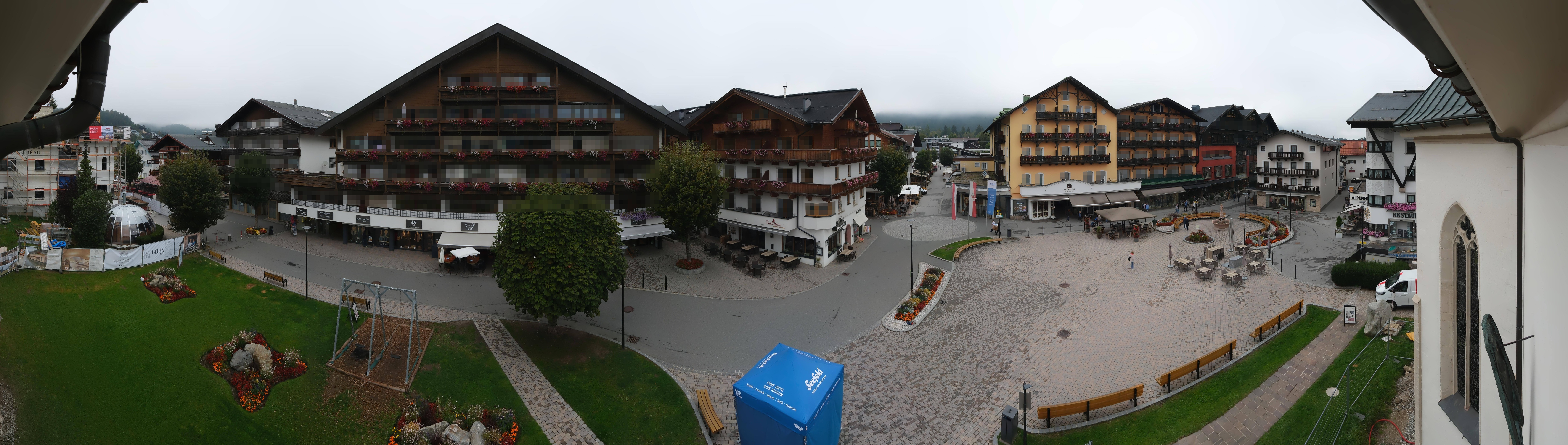 Archiv Foto Webcam Dorfplatz, Seefeld in Tirol