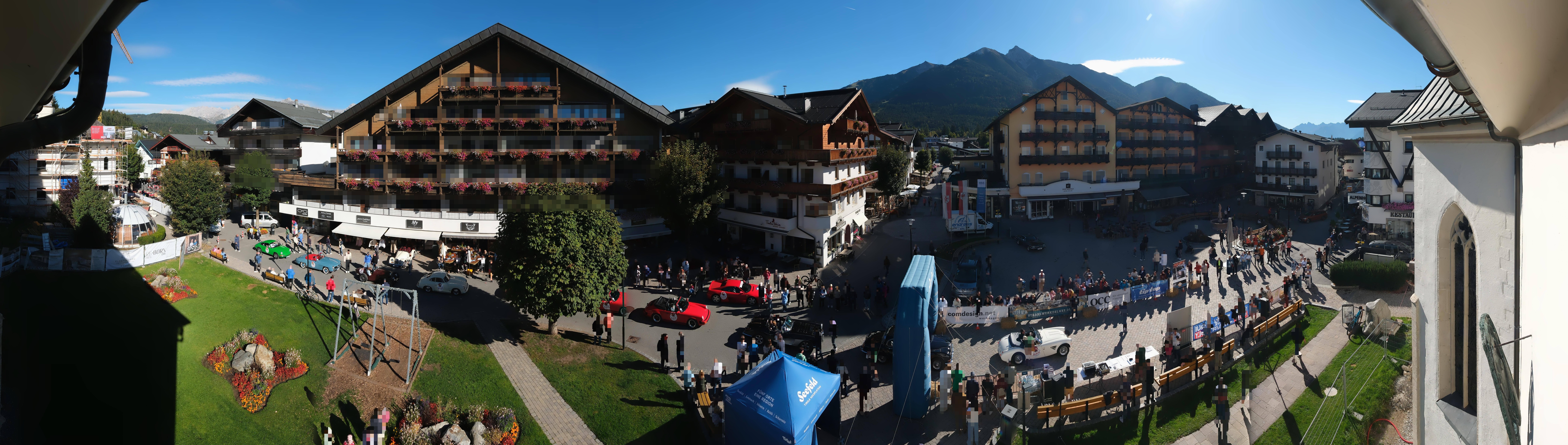 Archiv Foto Webcam Dorfplatz, Seefeld in Tirol