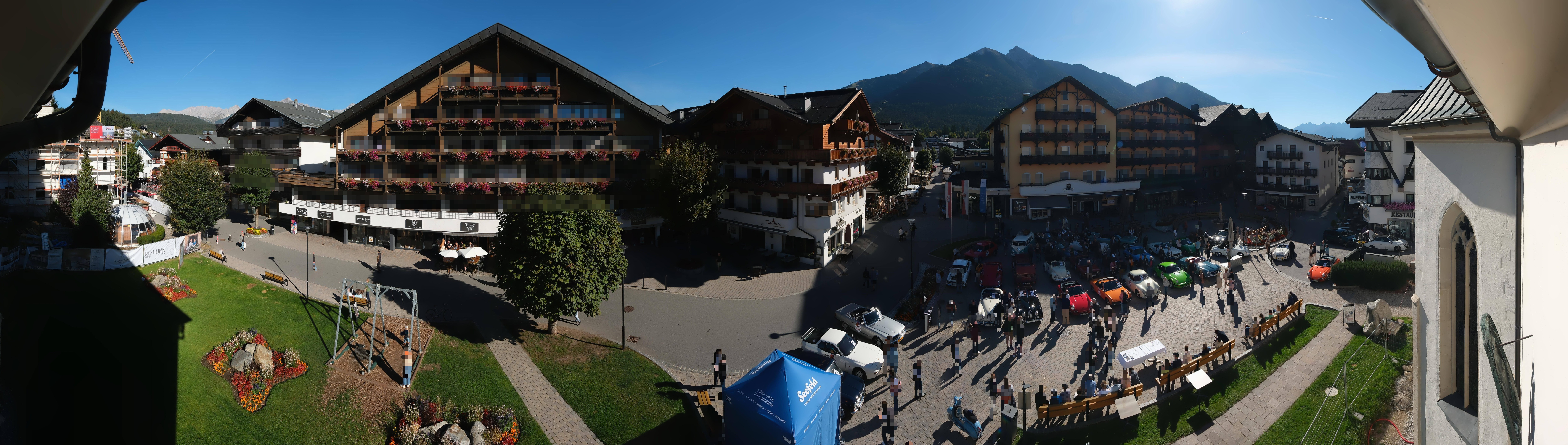 Archiv Foto Webcam Dorfplatz, Seefeld in Tirol