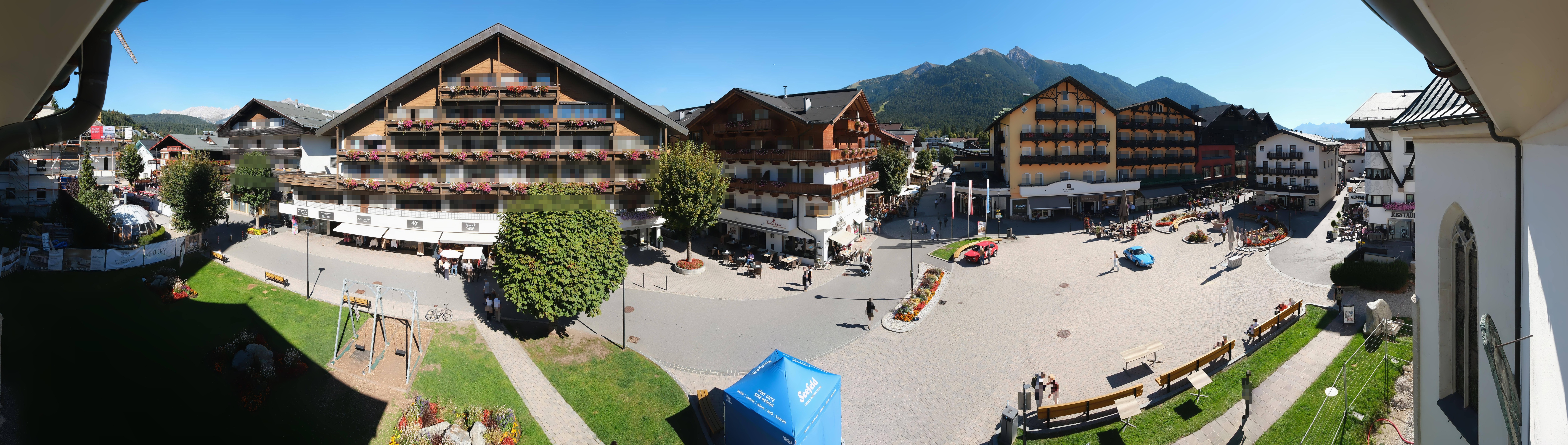 Archiv Foto Webcam Dorfplatz, Seefeld in Tirol
