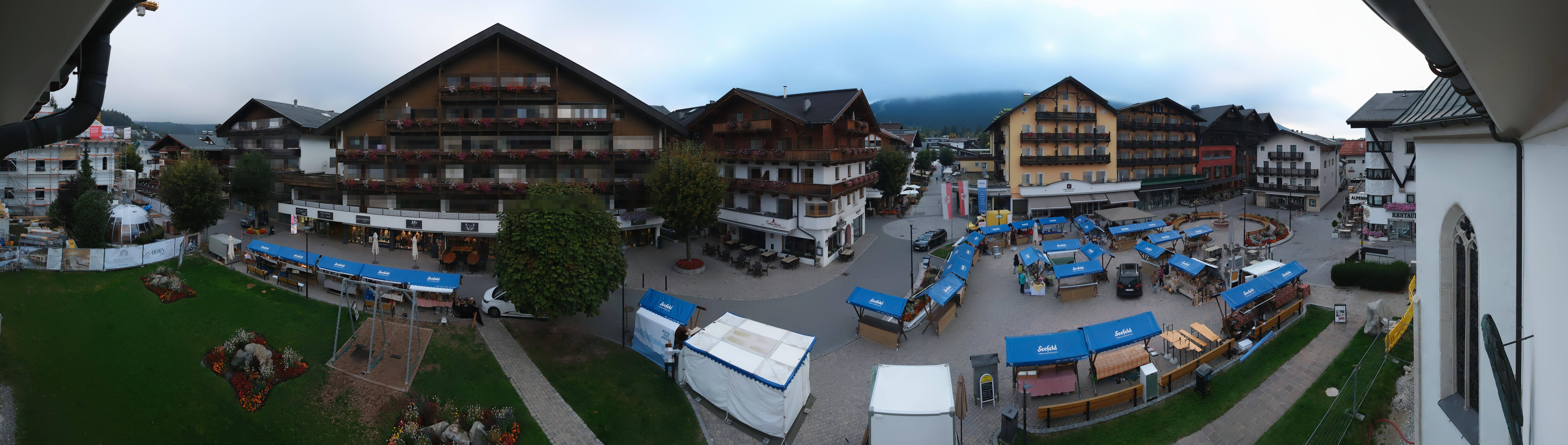 Archiv Foto Webcam Dorfplatz, Seefeld in Tirol