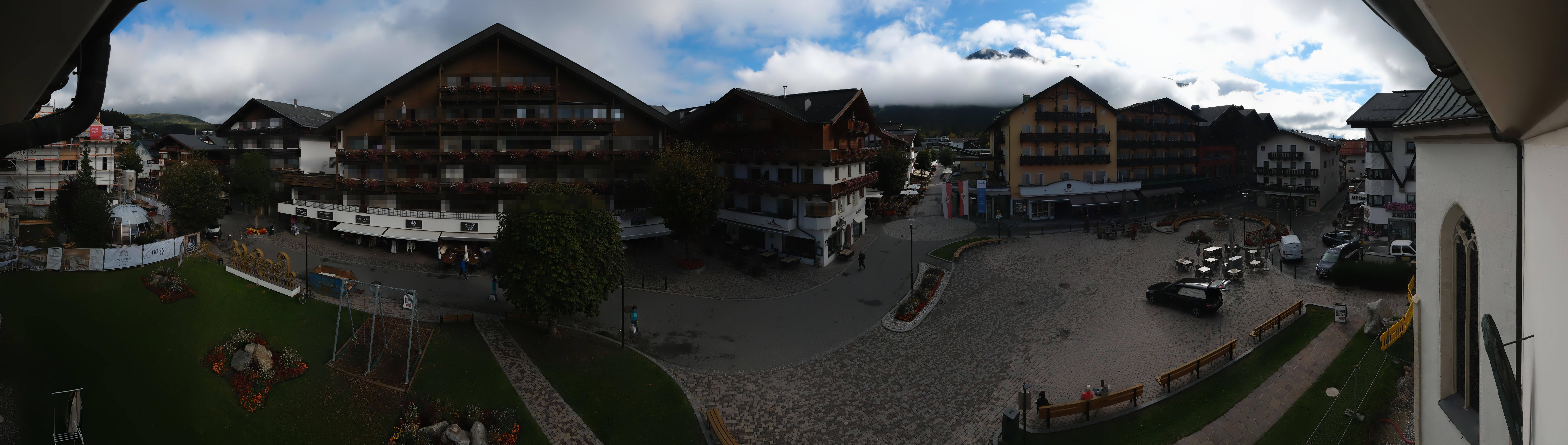 Archiv Foto Webcam Dorfplatz, Seefeld in Tirol