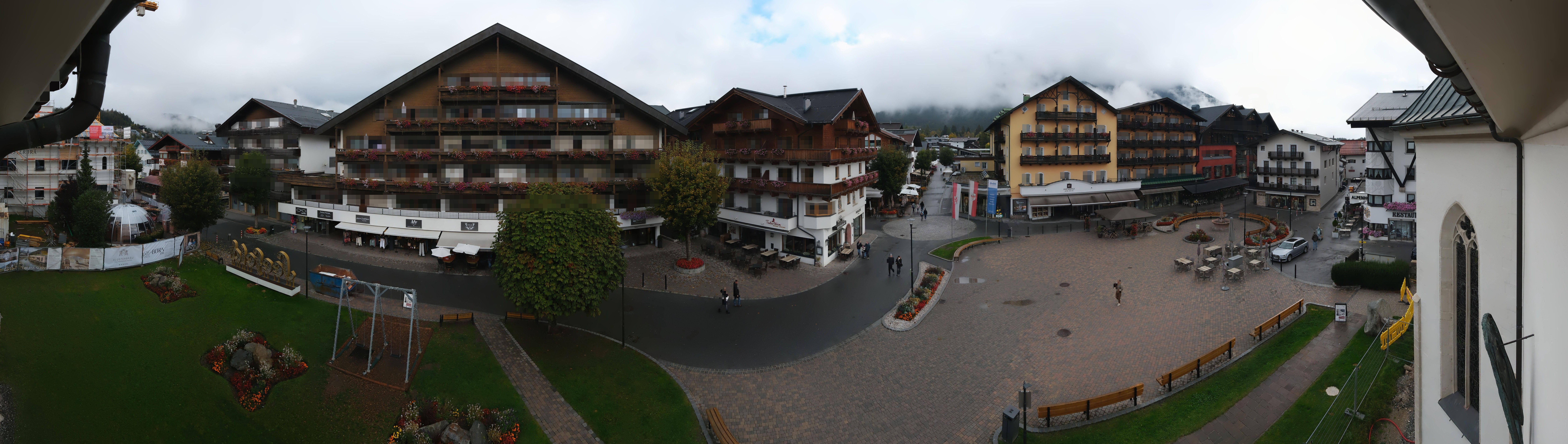 Archiv Foto Webcam Dorfplatz, Seefeld in Tirol