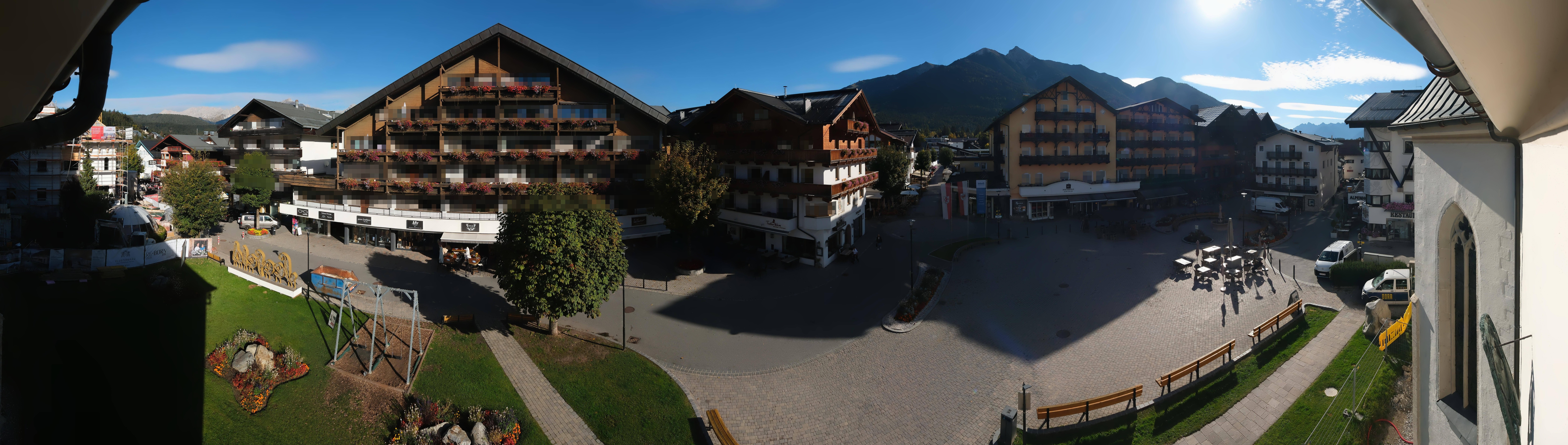 Archiv Foto Webcam Dorfplatz, Seefeld in Tirol