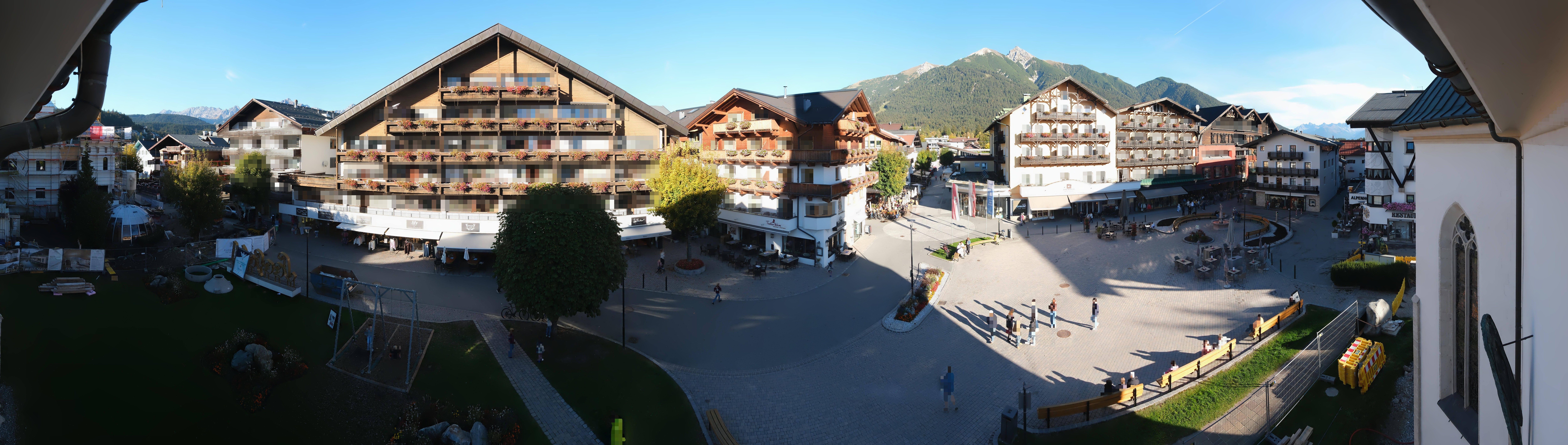 Archiv Foto Webcam Dorfplatz, Seefeld in Tirol
