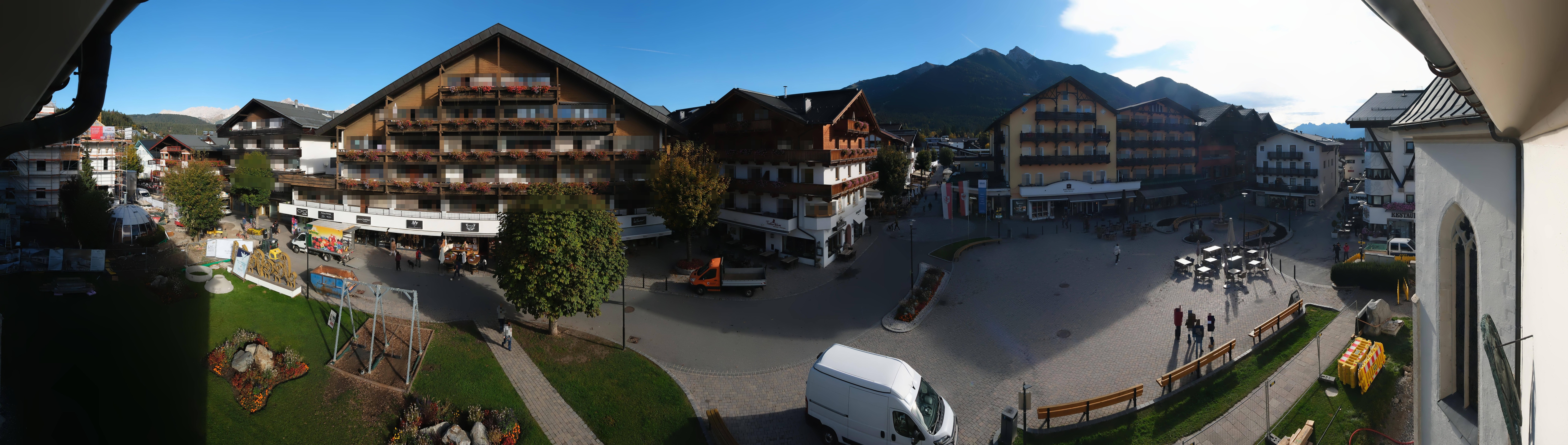 Archiv Foto Webcam Dorfplatz, Seefeld in Tirol