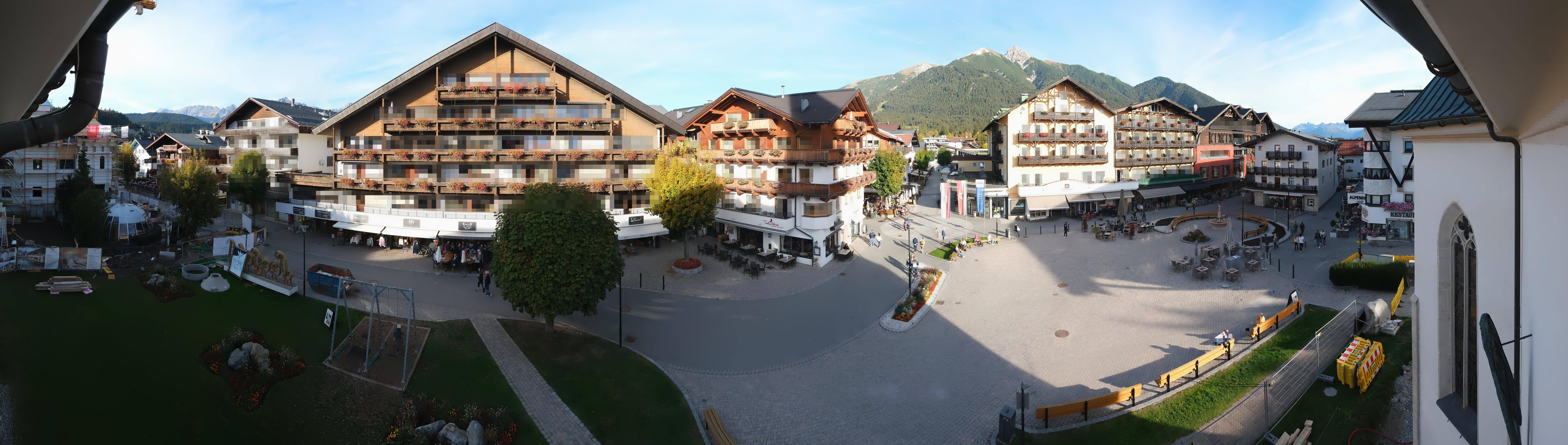Archiv Foto Webcam Dorfplatz, Seefeld in Tirol