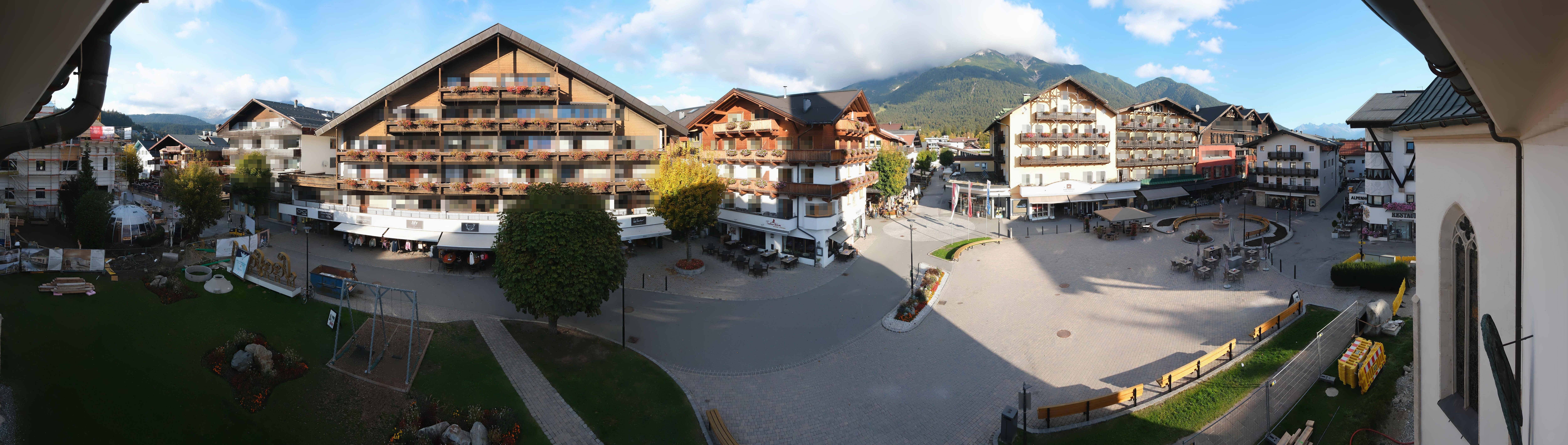 Archiv Foto Webcam Dorfplatz, Seefeld in Tirol